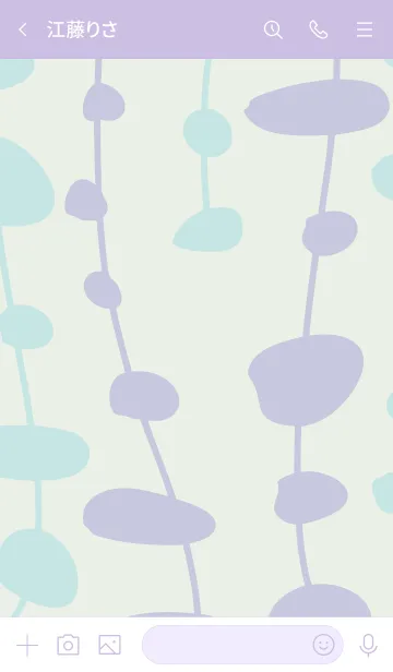 [LINE着せ替え] 可愛いカラー パープルの画像3