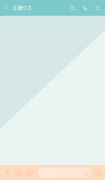 [LINE着せ替え] 2色半分 青3の画像3