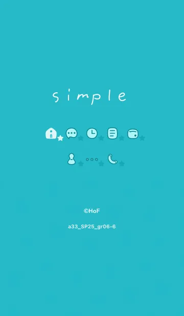 [LINE着せ替え] a33_25_グリーン6-6の画像1