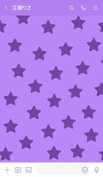 [LINE着せ替え] 533.25_パープル1-6の画像3