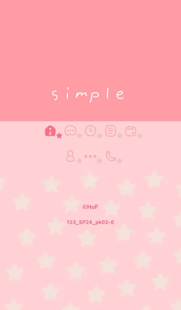 [LINE着せ替え] 133.24_ピンク2-6の画像1