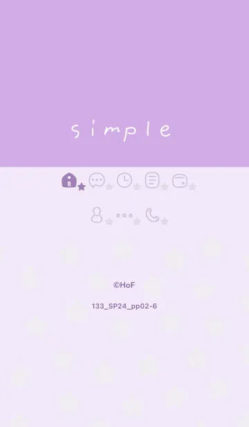 [LINE着せ替え] 133.24_パープル2-6の画像1