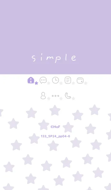 [LINE着せ替え] 133.24_パープル4-6の画像1