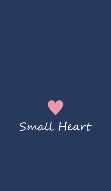 [LINE着せ替え] Small Heart *Navy+Pink 17*の画像1