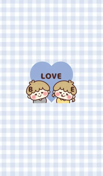 カップル♡イニシャル -B&E- 彼氏のLINE着せ替え