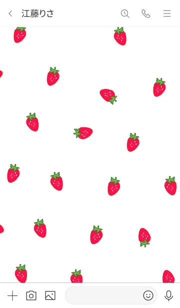 [LINE着せ替え] strawberry / redの画像3