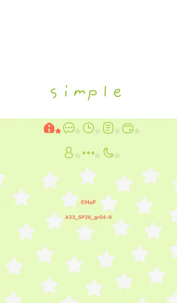 [LINE着せ替え] A33.26_グリーン4-9の画像1