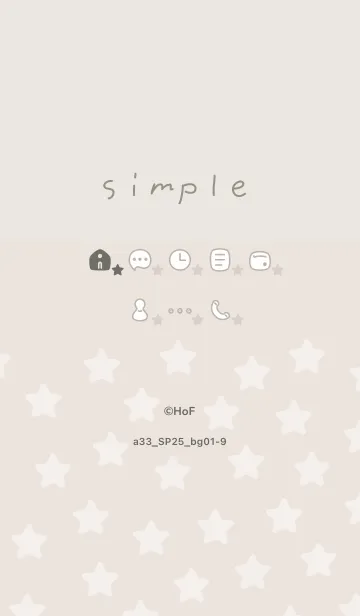 [LINE着せ替え] a33_25_ベージュ1-9の画像1