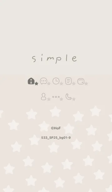 [LINE着せ替え] 533.25_ベージュ1-9の画像1