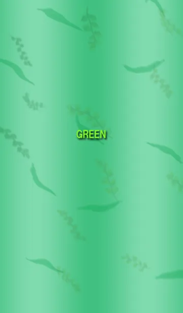 [LINE着せ替え] GREEN06 (leaf&stripe)の画像1