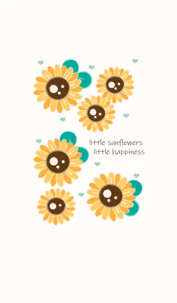 [LINE着せ替え] Smily sunflowers 6の画像1