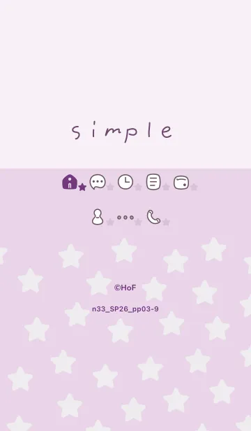 [LINE着せ替え] n33_26_パープル3-9の画像1