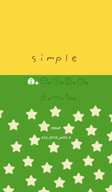 [LINE着せ替え] A33.26_イエロー2-9の画像1