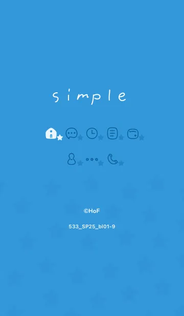 [LINE着せ替え] 533.25_ブルー1-9の画像1