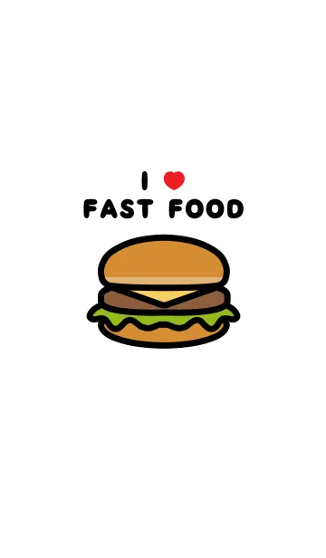 [LINE着せ替え] I LOVE FAST FOODの画像1