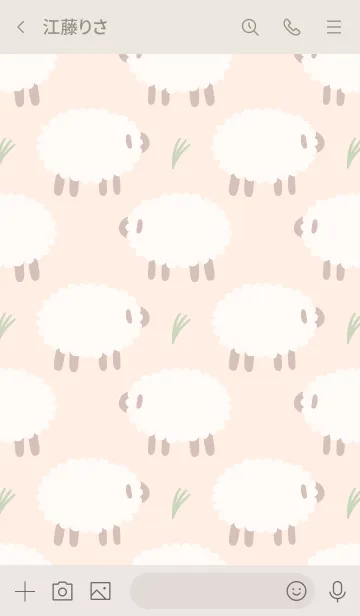 [LINE着せ替え] Darling Sheepの画像3