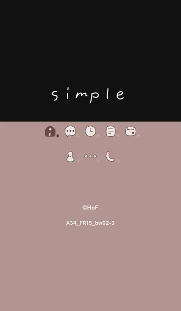 [LINE着せ替え] A34.15_ピンク 黒/白2-3の画像1
