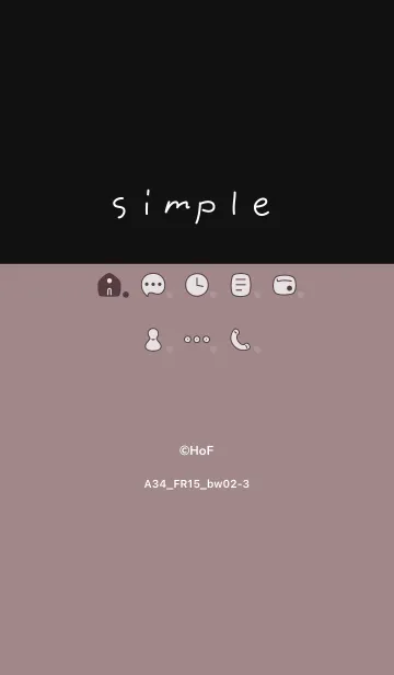 [LINE着せ替え] A34.15_ピンク2 黒/白2-3の画像1