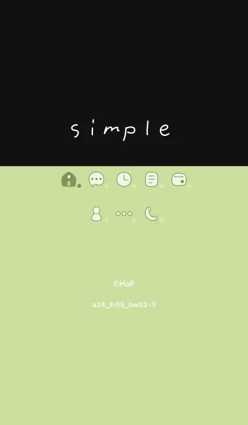 [LINE着せ替え] a34_05_イエロー 黒/白2-3の画像1