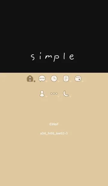 [LINE着せ替え] a34_05_オレンジ 黒/白2-3の画像1