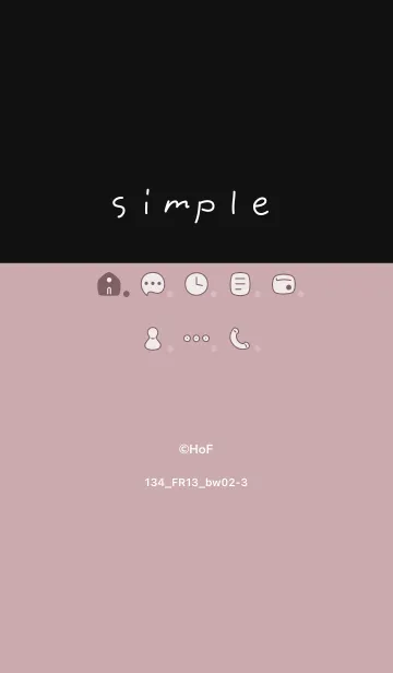 [LINE着せ替え] 134.13_ピンク2 黒/白2-3の画像1