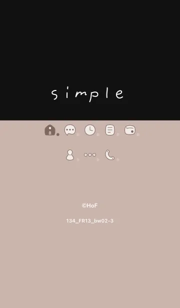 [LINE着せ替え] 134.13_ベージュ2 黒/白2-3の画像1