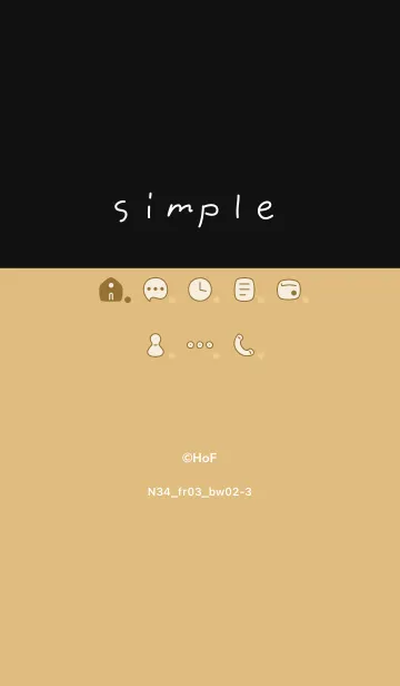[LINE着せ替え] N34_03_オレンジ 黒/白2-3の画像1