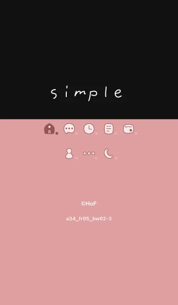 [LINE着せ替え] a34_05_レッド2 黒/白2-3の画像1