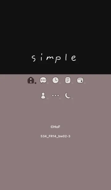 [LINE着せ替え] 534.14_ショコラ 黒/白2-3の画像1