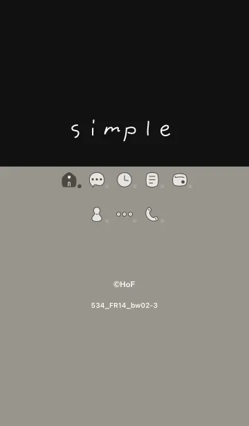 [LINE着せ替え] 534.14_スモーキーアッシュ 黒/白2-3の画像1