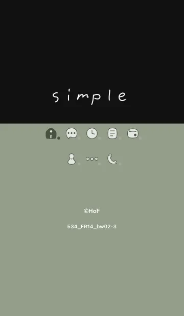 [LINE着せ替え] 534.14_スモーキーMアッシュ 黒/白2-3の画像1