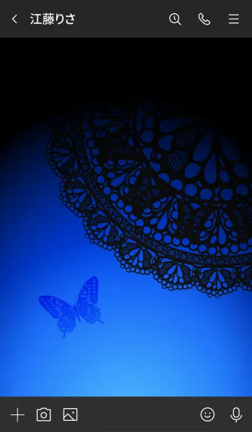 [LINE着せ替え] Butterfly Gothic 3の画像3