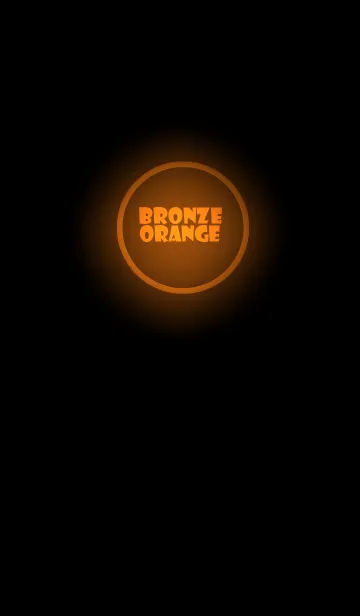 [LINE着せ替え] Bronze Orange  Neon Theme Ver.2 (JP)の画像1