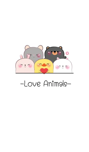 [LINE着せ替え] Minimal Animlas Theme2  (JP)の画像1