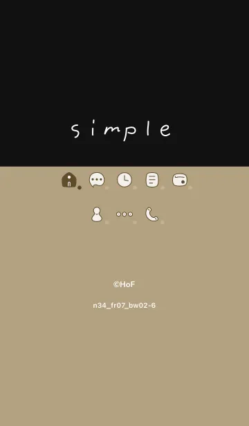 [LINE着せ替え] n34_07_オレンジ 黒/白2-6の画像1