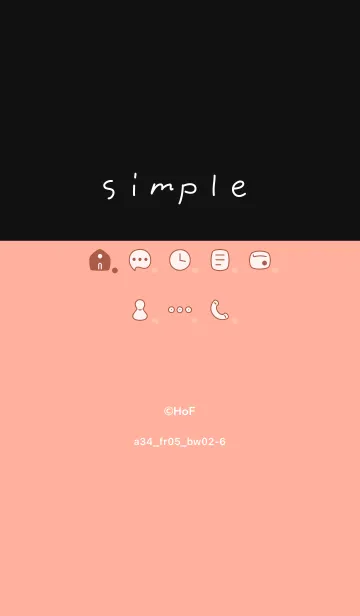 [LINE着せ替え] a34_05_レッド 黒/白2-6の画像1