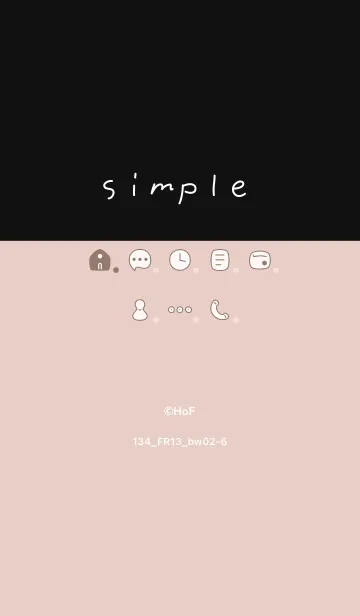 [LINE着せ替え] 134.13_ベージュ 黒/白2-6の画像1