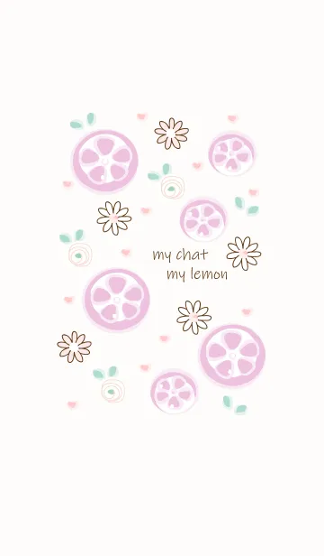 [LINE着せ替え] Slice purple lemon 5の画像1