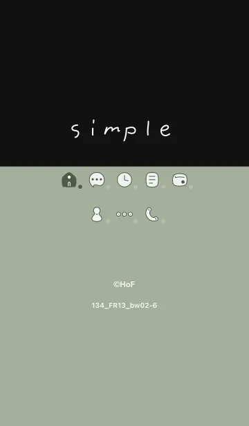 [LINE着せ替え] 134.13_スモーキーMアッシュ 黒/白2-6の画像1