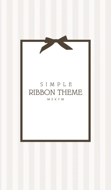 [LINE着せ替え] SIMPLE RIBBON THEME.MEKTMの画像1