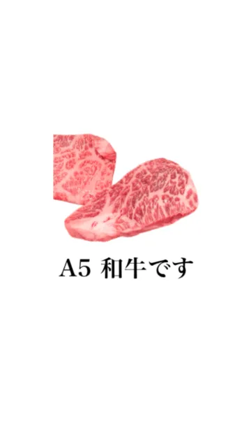 [LINE着せ替え] A5 和牛です 肉の画像1