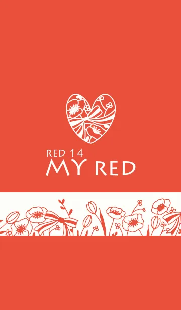 [LINE着せ替え] MY RED/赤14.v2の画像1