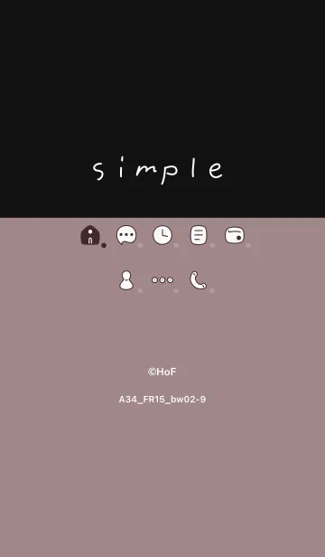 [LINE着せ替え] A34.15_ピンク2 黒/白2-9の画像1