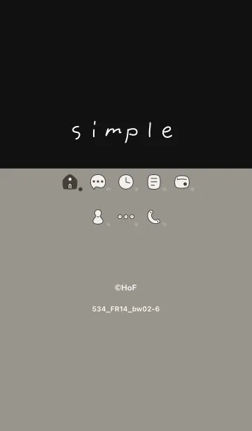 [LINE着せ替え] 534.14_スモーキーアッシュ 黒/白2-6の画像1