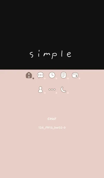 [LINE着せ替え] 134.13_ベージュ 黒/白2-9の画像1