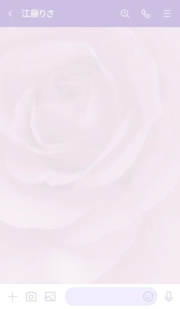 [LINE着せ替え] ～Flower♥パープル13～の画像3