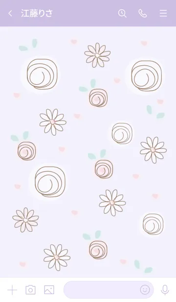 [LINE着せ替え] Purple roses 5 :)の画像3