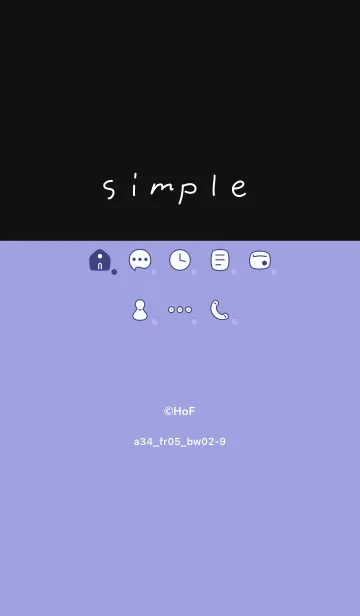 [LINE着せ替え] a34_05_ブルー 黒/白2-9の画像1