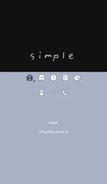 [LINE着せ替え] 534.14_ホワイトアッシュ 黒/白2-9の画像1
