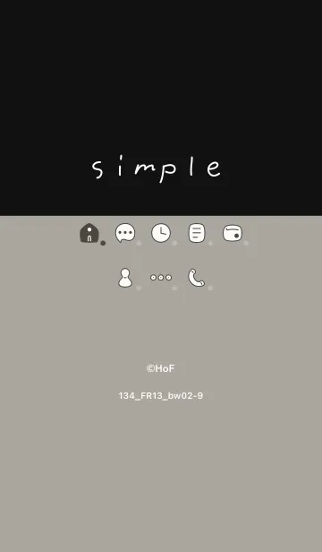 [LINE着せ替え] 134.13_スモーキーアッシュ 黒/白2-9の画像1